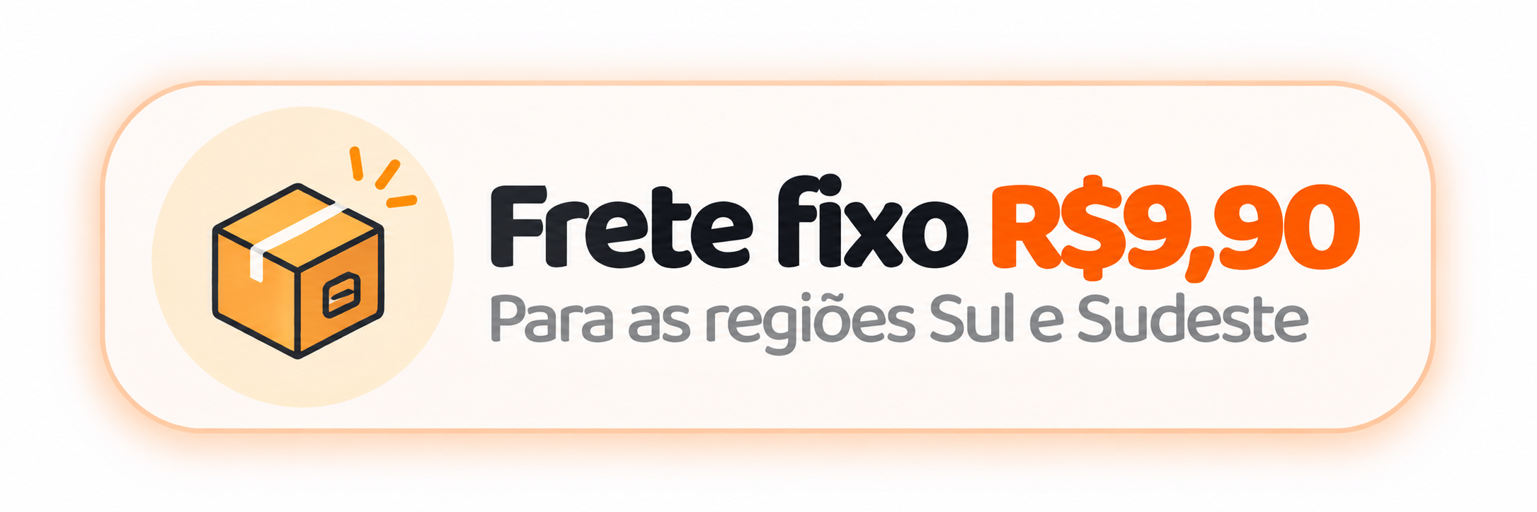 banner promocional de frete fixo